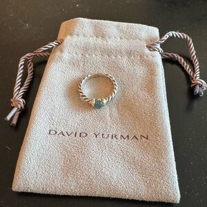 DAVID YURMAN Topaz Metro Cable Ring - Size 4.5. Great, worn condition.